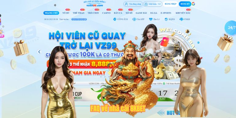 FAQ về nhà cái 8KBET