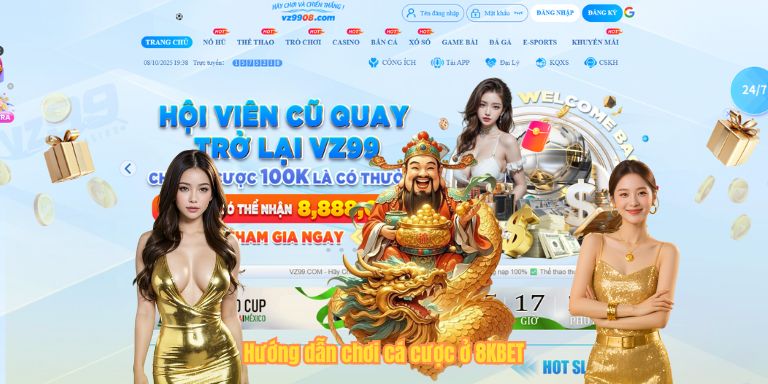 Hướng dẫn chơi cá cược ở 8KBET